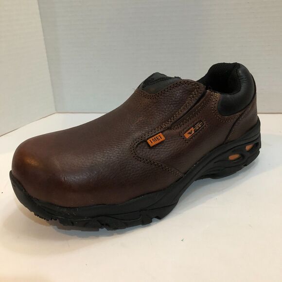 Thorogood Mens Size 6.5 Brown Slip On Safety Composite Toe Oxford Work Shoes main image 14